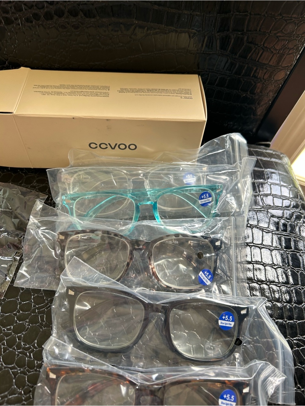 CCVOO  5.5 Reading glasses 5 pairs NIB